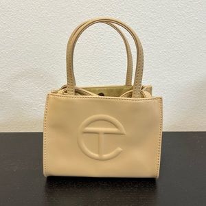 Telfar Small Cream Shopping Bag